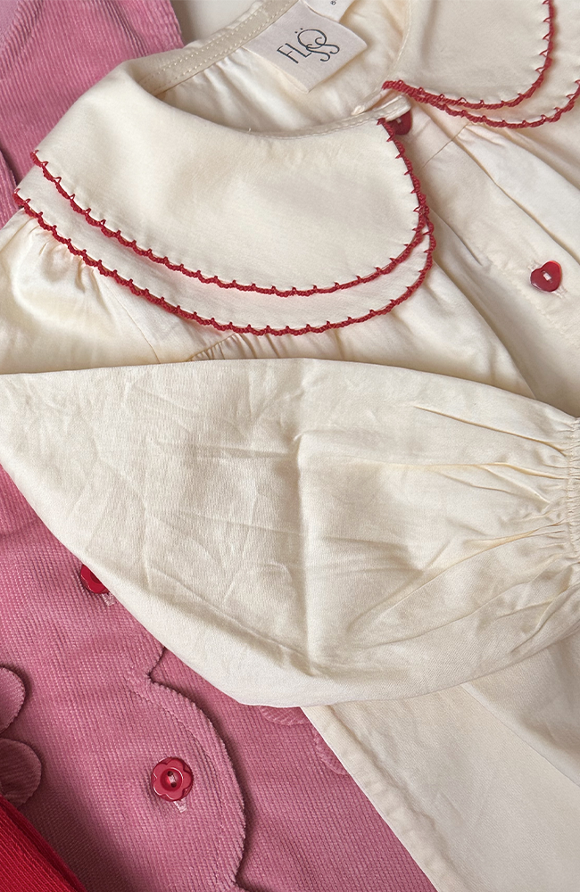 Darling Blouse - Soft white Flöss Blus