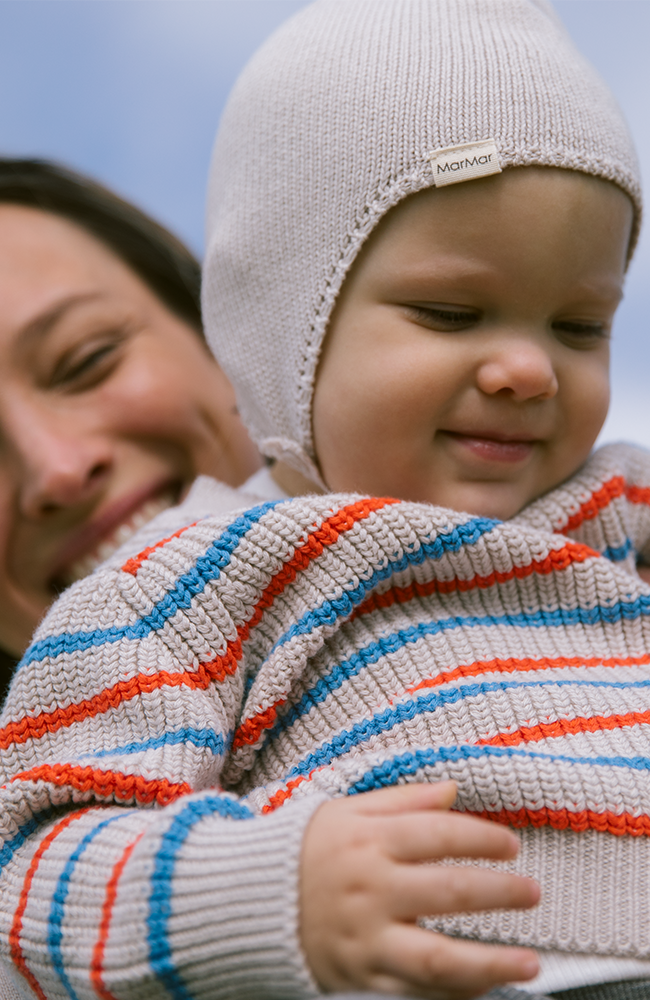 Aly Baby Sprout Cotton Knit - Moon Grey