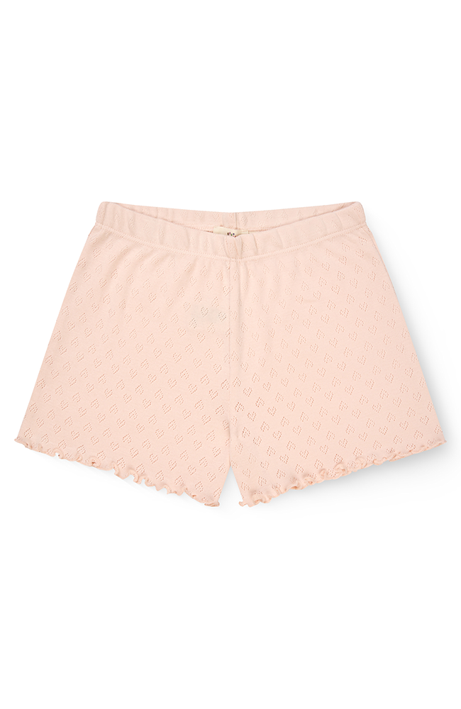 Pointelle Heart Shorts - Dusty Rose