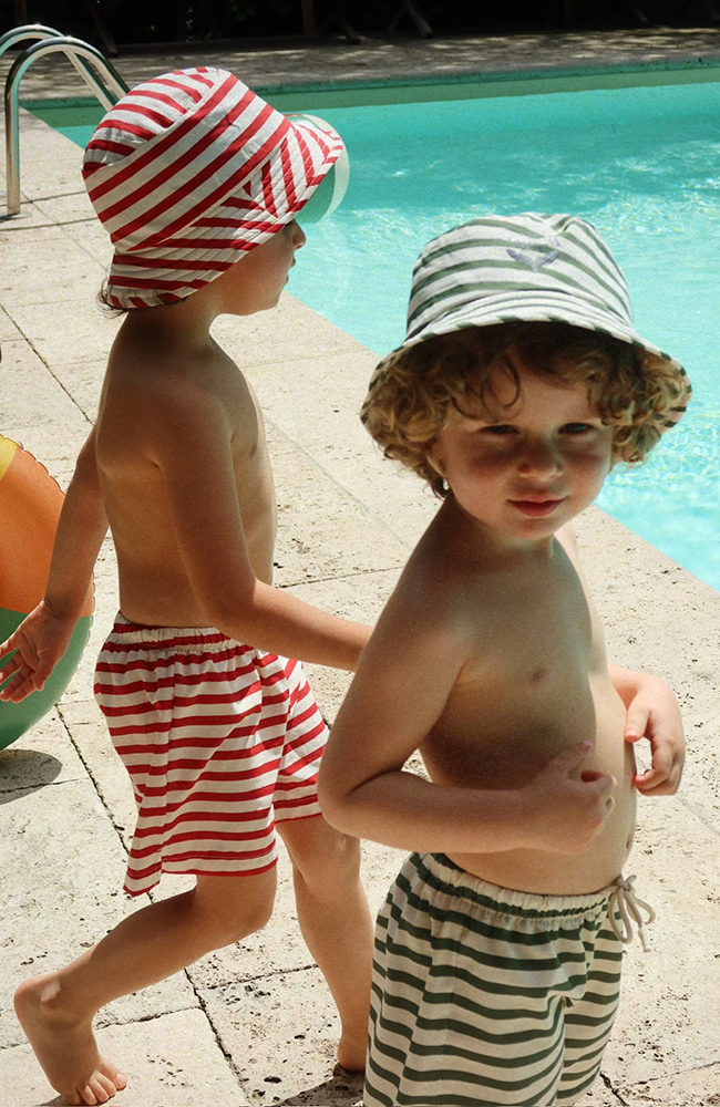Asnou Swim Shorts - Stripe Verti Konges Slöjd Badkläder
