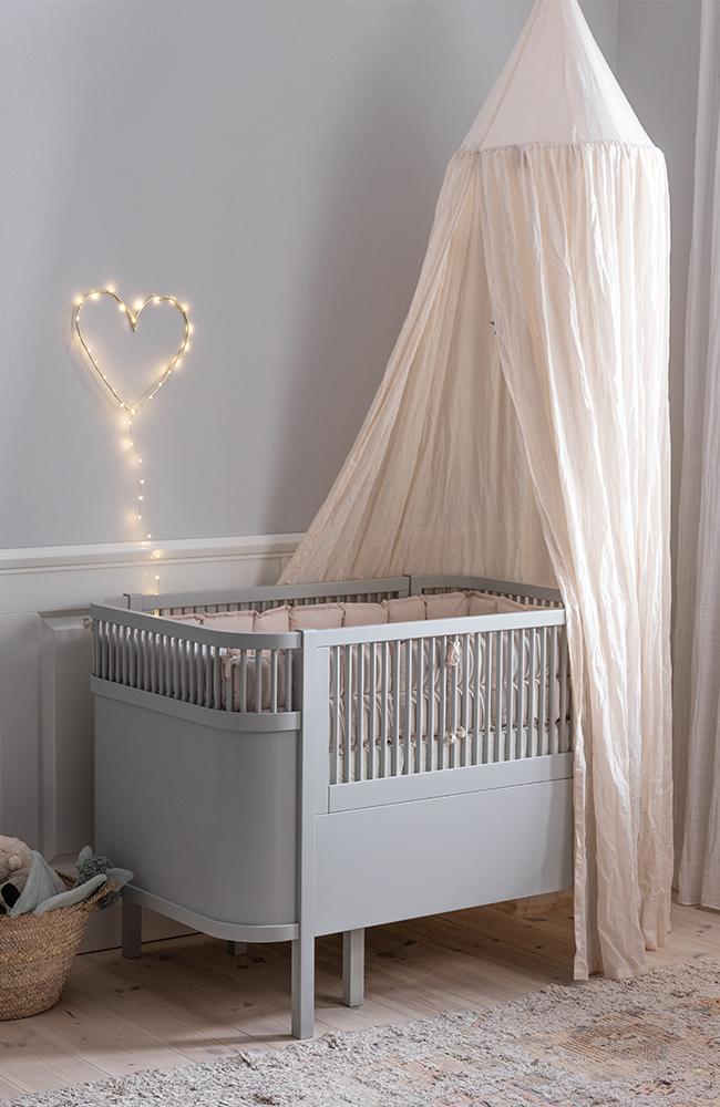 Sänghimmel Dobby Weave - Birchbark rose