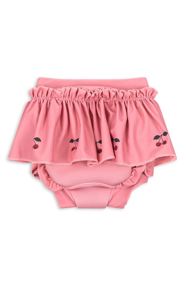 Bobbi Frill Swim Shorts - Mahogany Rose Konges Slöjd Badkläder