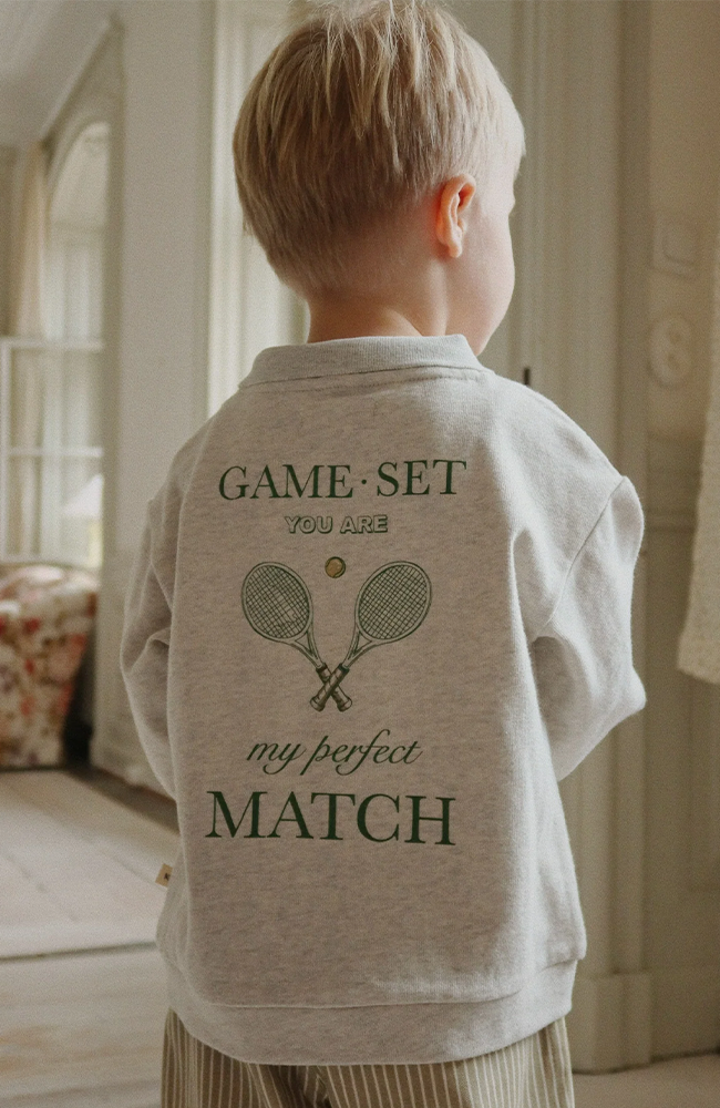 Spotty Polo - Off White Melange Konges Slöjd Tröja