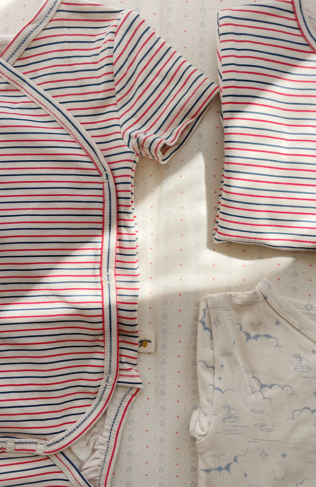 Basic Short Sleeve Body - Stripe Tricolore Petit