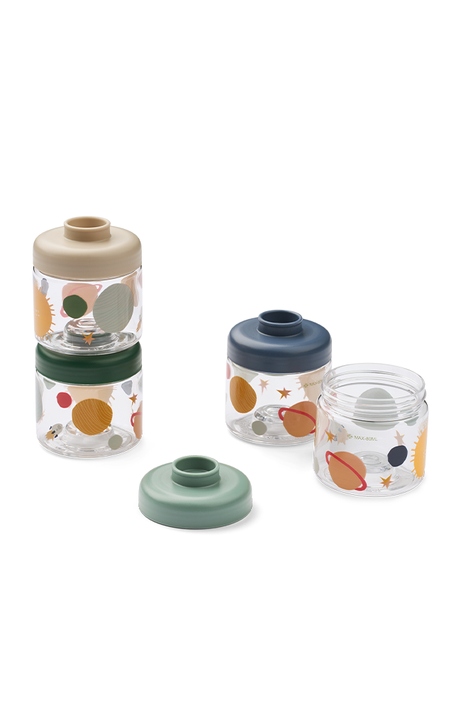 Dominique Baby Food Boxes 4-Pack - All together/Sandy