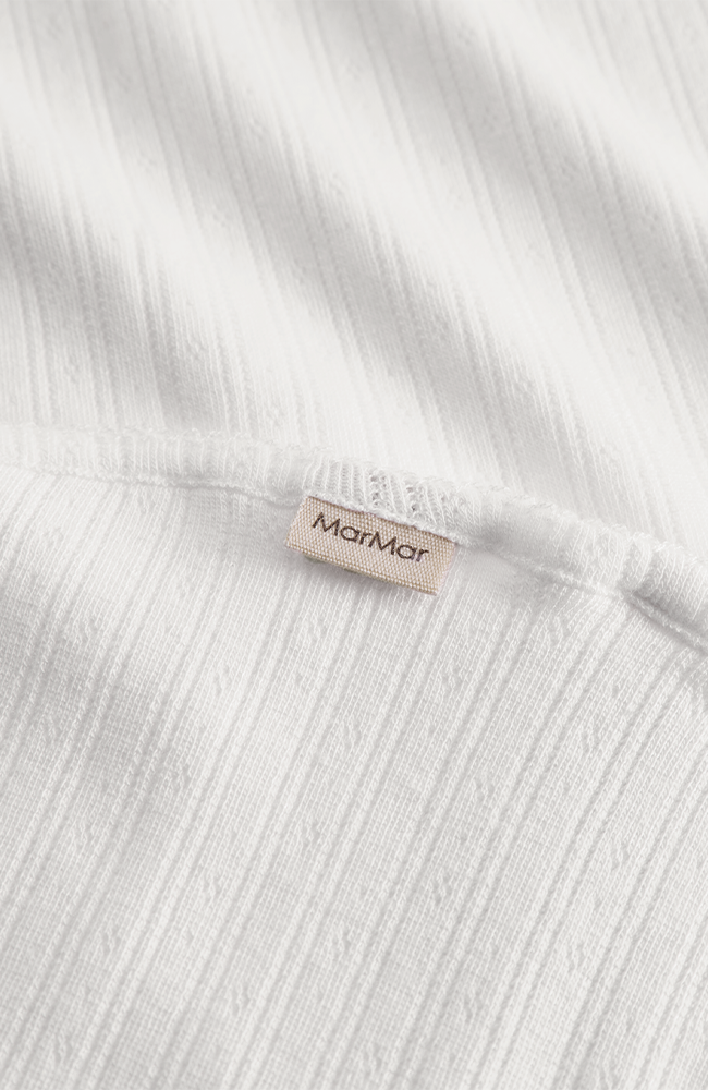 Alida Pointelle blanket - Gentle White