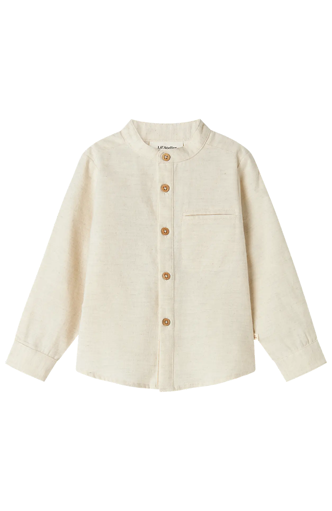 Otto LS Shirt - Turtledove Lil' Atelier Skjorta