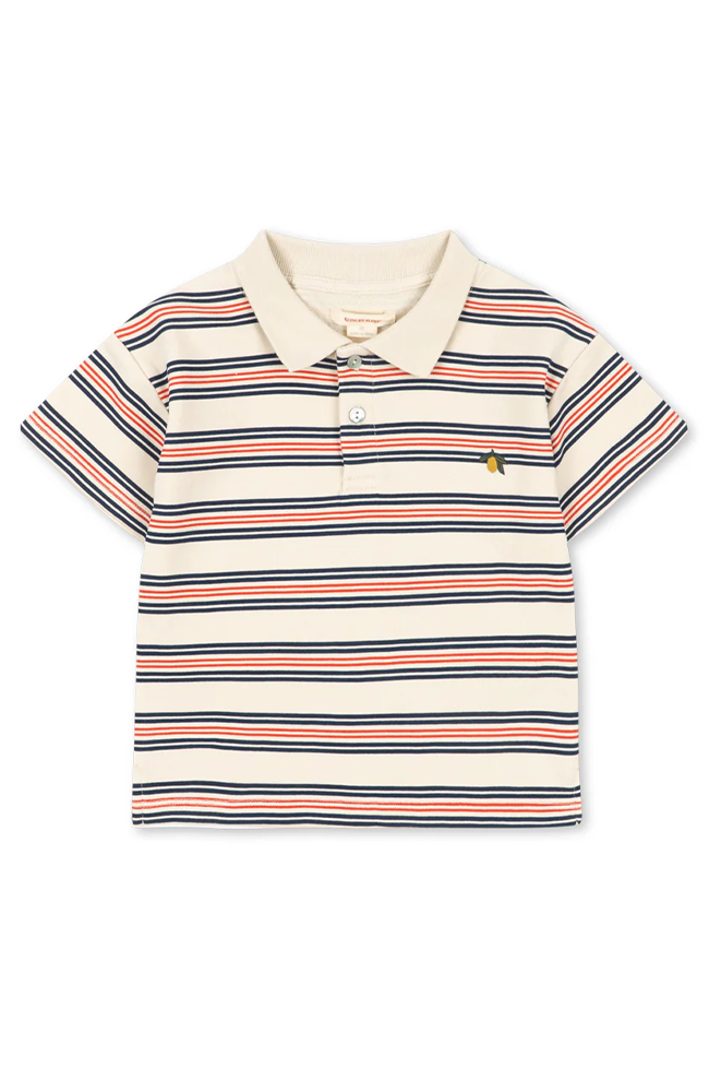 Spotty Short Sleeve Polo - Stripie Stripe Konges Slöjd T-shirt