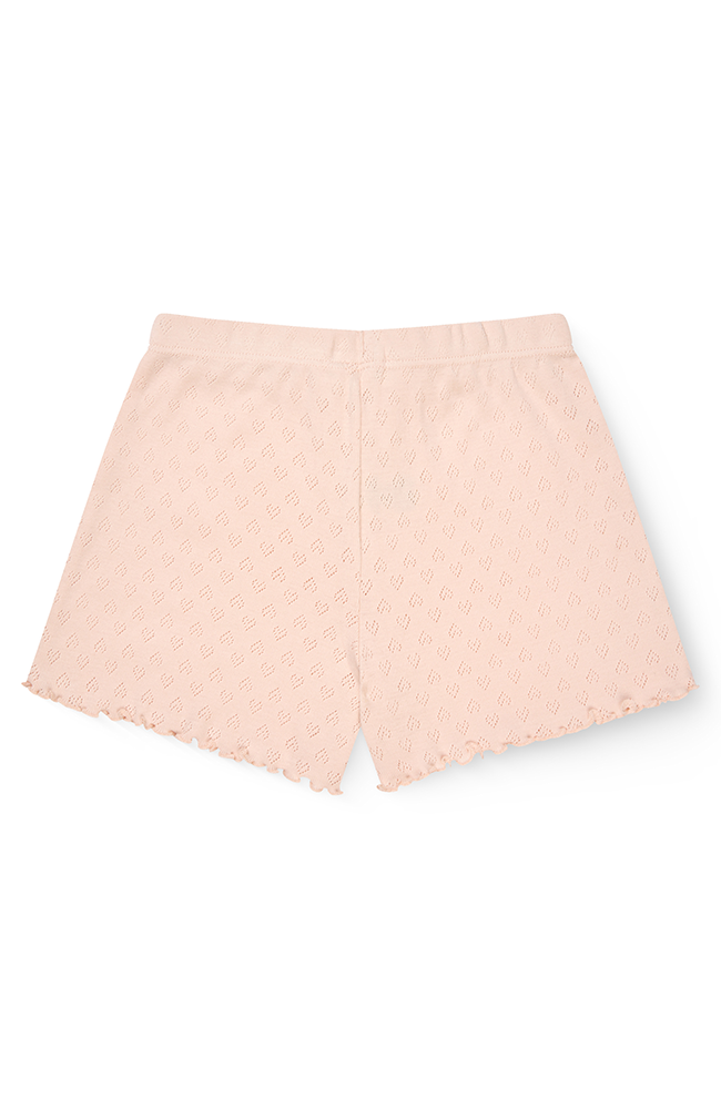 Pointelle Heart Shorts - Dusty Rose