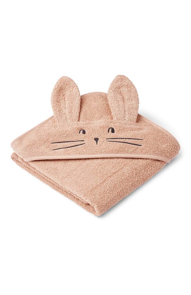 Albert Rabbit Hooded towel - Pale tuscany