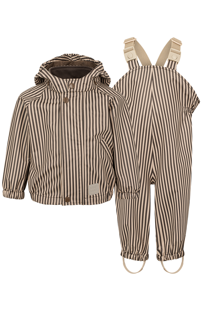 Oddy Set Rainwear - Brown Stripe MarMar Copenhagen ytterkläder