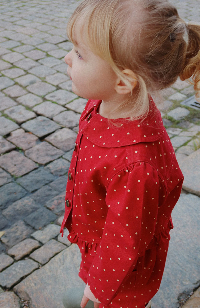 Nola Shirt Jacket - Strawberry Dot Konges Slöjd ytterkläder