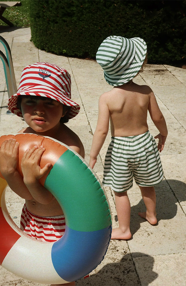 Asnou Swim Shorts - Stripe Verti Konges Slöjd Badkläder
