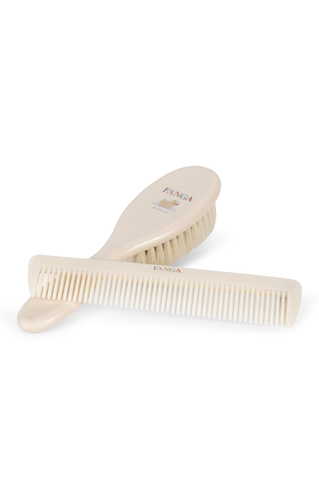 Baby Brush Set - Beige Fanga Fontana hårborste