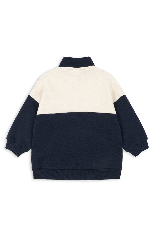 Loupy Lou Half Zip Sweat - Total Eclipse Konges Slöjd Tröja