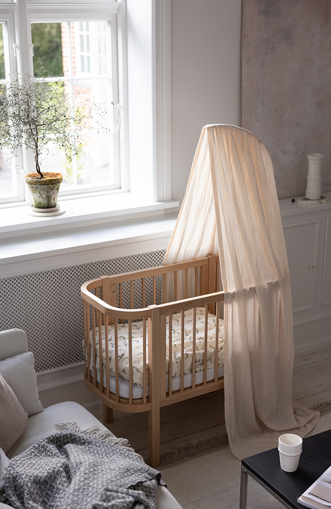 Sebra Bedside Crib - Wooden Edition