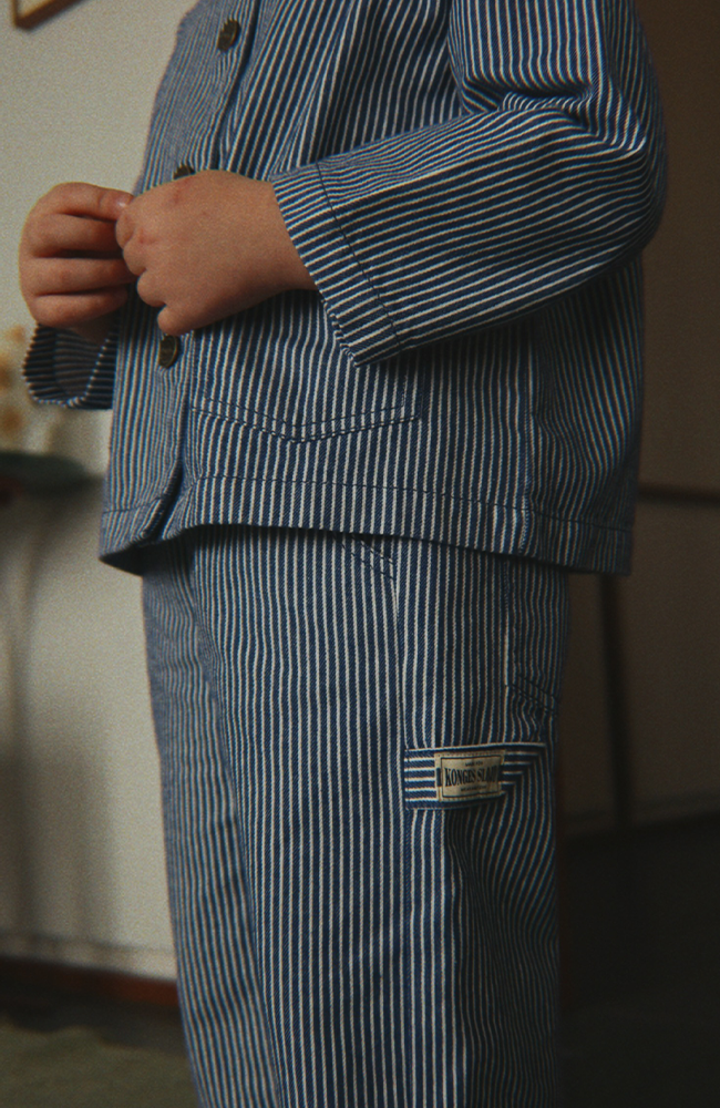 Luc Shirt Jacket - Blue Stripe