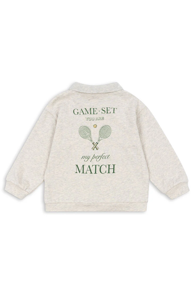 Spotty Polo - Off White Melange Konges Slöjd Tröja