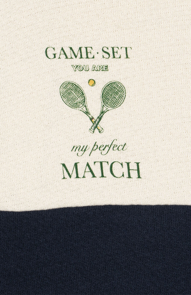 Loupy Lou Half Zip Sweat - Total Eclipse Konges Slöjd Tröja