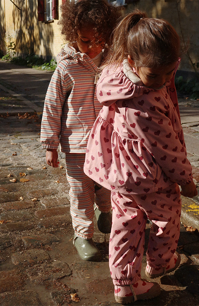 Rainy Palme Set - Amour Pink Konges Slöjd ytterkläder