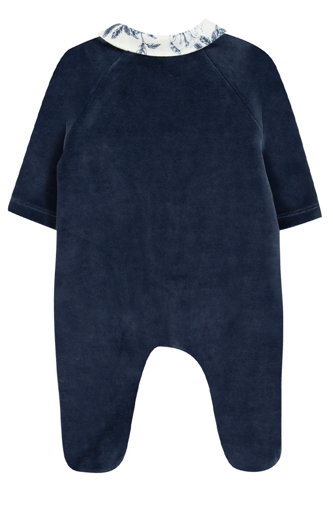 Onepiece - Blue Velvet Print Toile de jouy