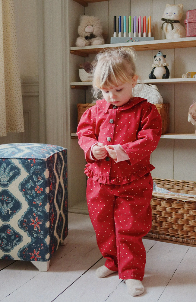 Nola Shirt Jacket - Strawberry Dot Konges Slöjd ytterkläder