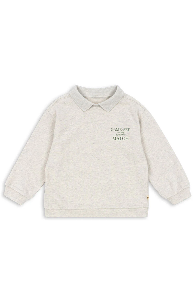 Spotty Polo - Off White Melange Konges Slöjd Tröja