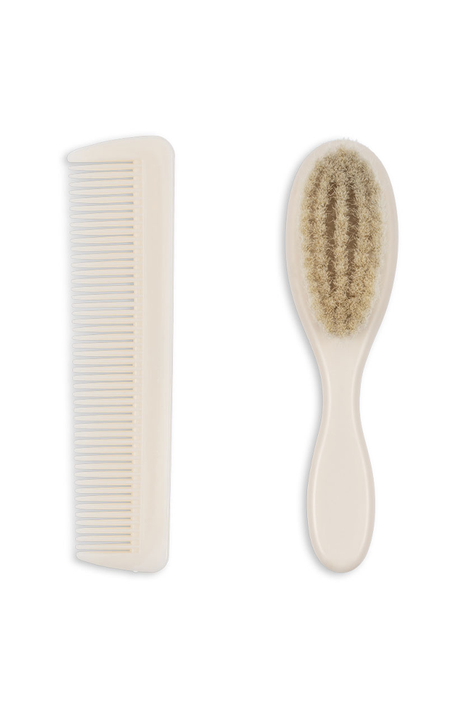 Baby Brush Set - Beige Fanga Fontana hårborste