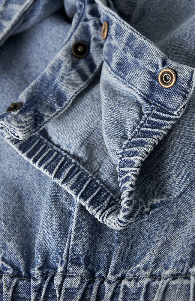 Keifer Loose Denim Overall - Denim Blue