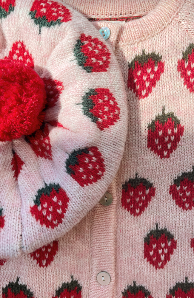 Belou Knit Beret - Strawberry