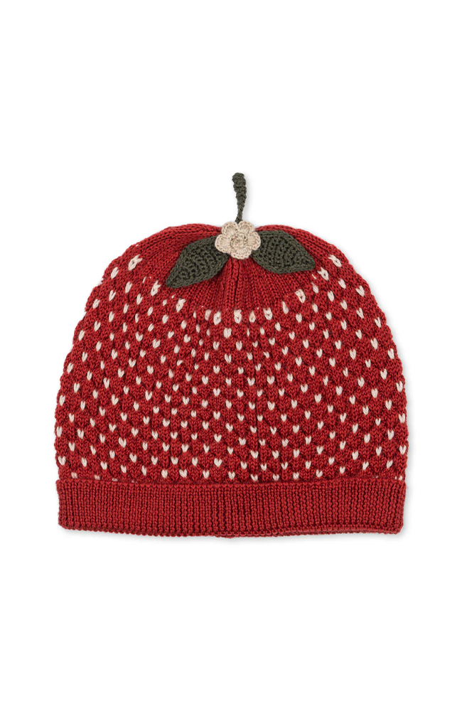 Strawberry Beanie - True Red