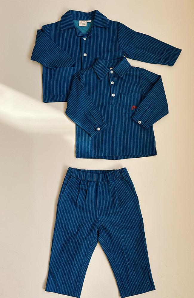 Willy PJ Shirt - Indigo Stripe