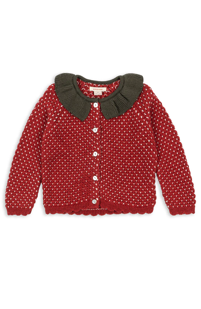 Strawberry Cardigan - Barbados Cherry
