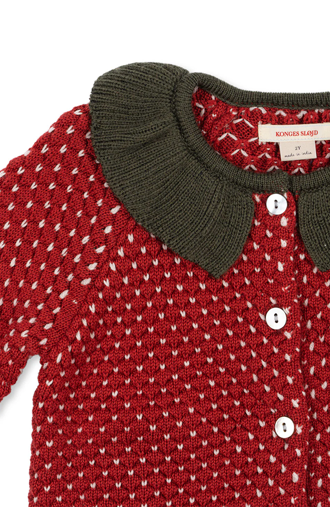 Strawberry Cardigan - Barbados Cherry