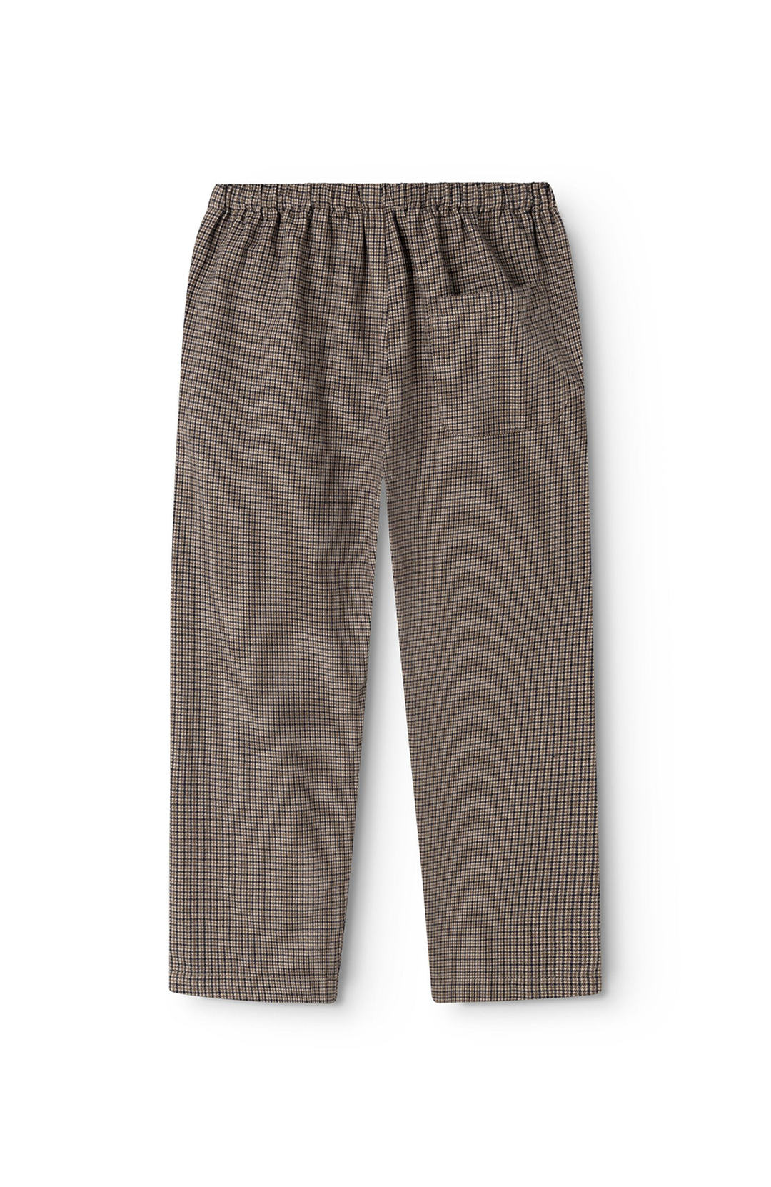 Panto Structured Cotton Pants - Houndstooth Check