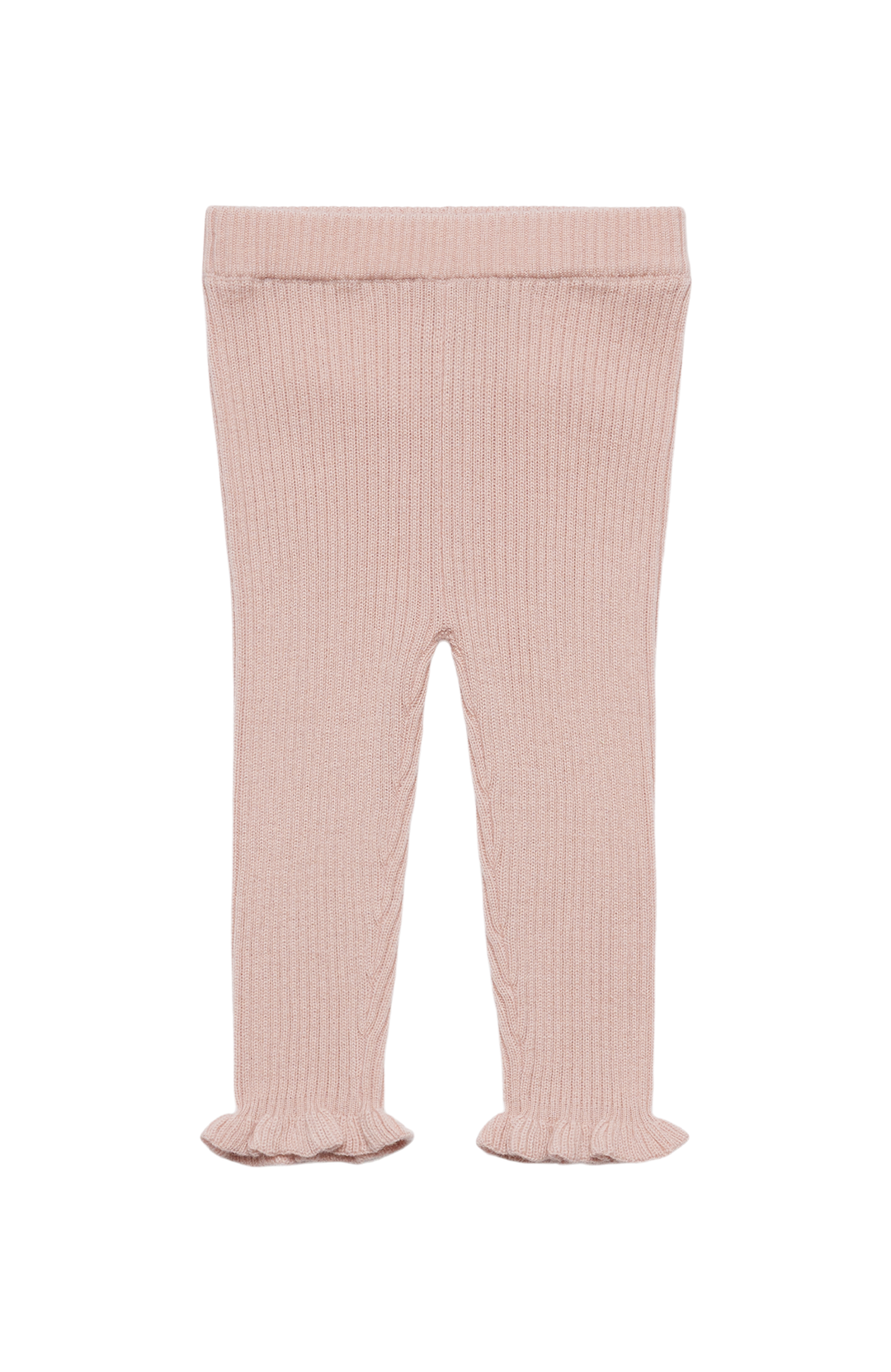 Baby Ruffle Leggings - Pale Rose