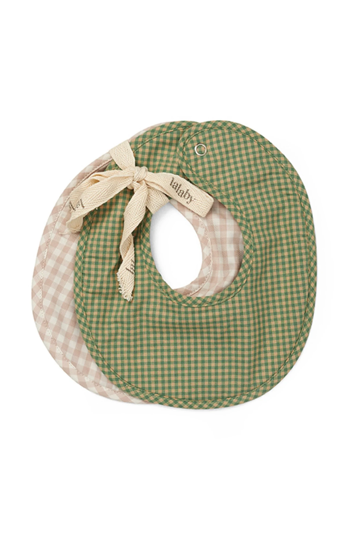 Bibi Bib 2-pack - Green Check
