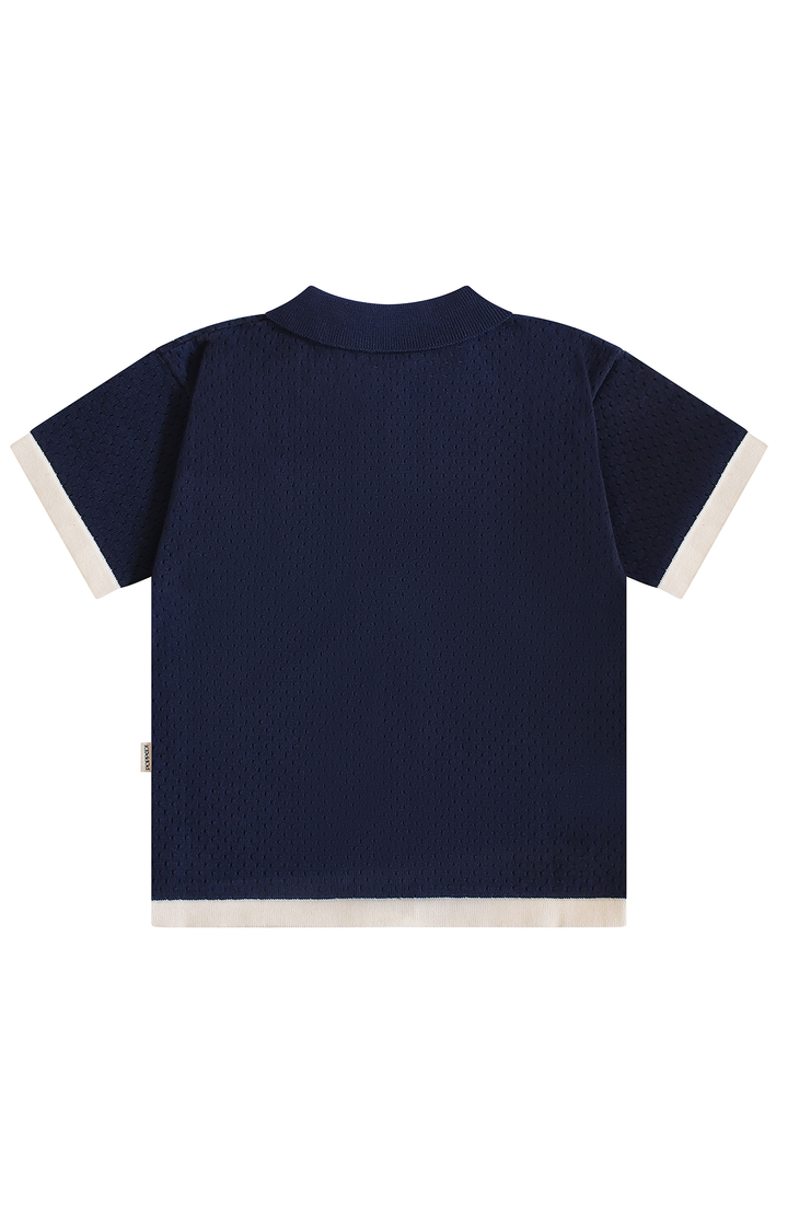 League Collar Shirt - Navy