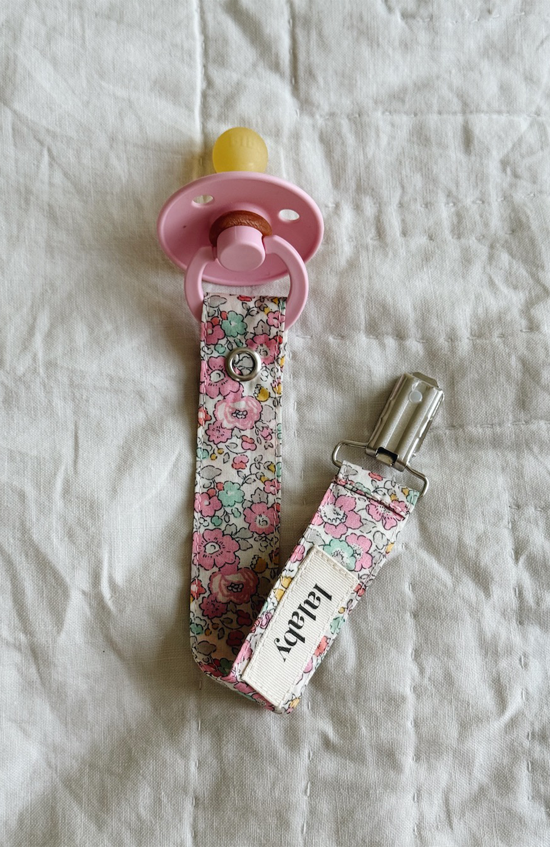 Pacifier Clip - Pink Betsy