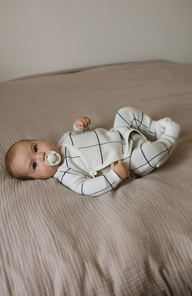 Onepiece Wrap - Navy/Cream