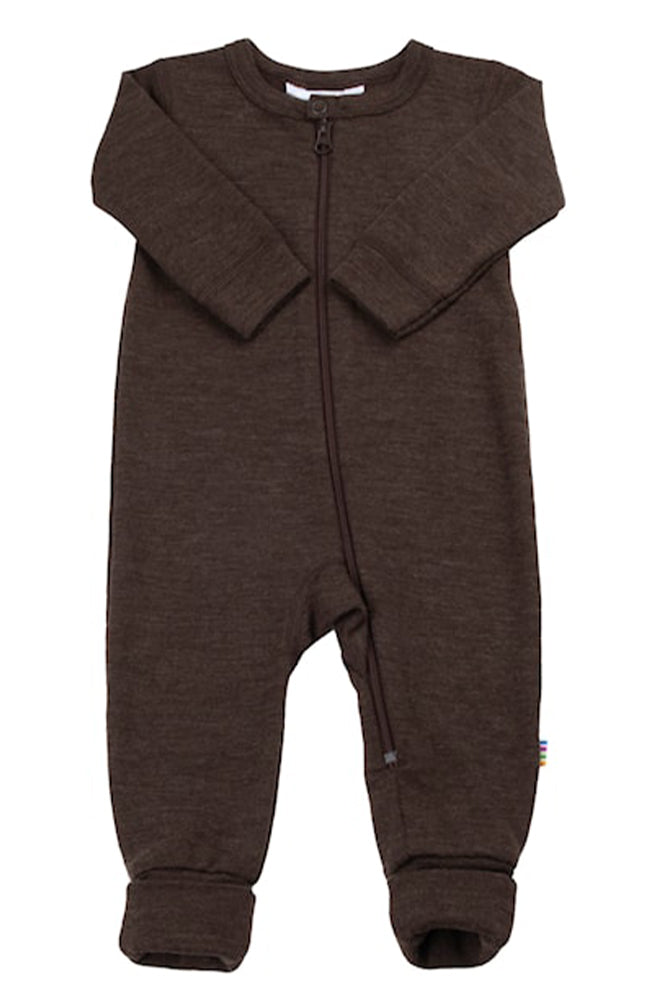 Wool Onesie 2 in 1 - Dark Brown