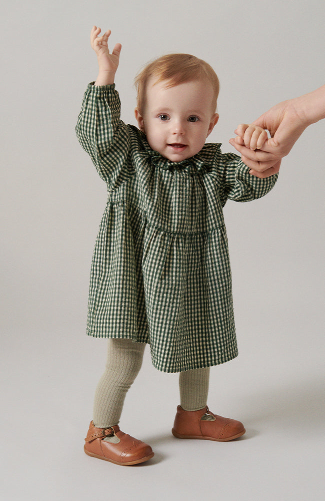 Dawson Seersucker Dress - Green Check MarMar Copenhagen Klänning