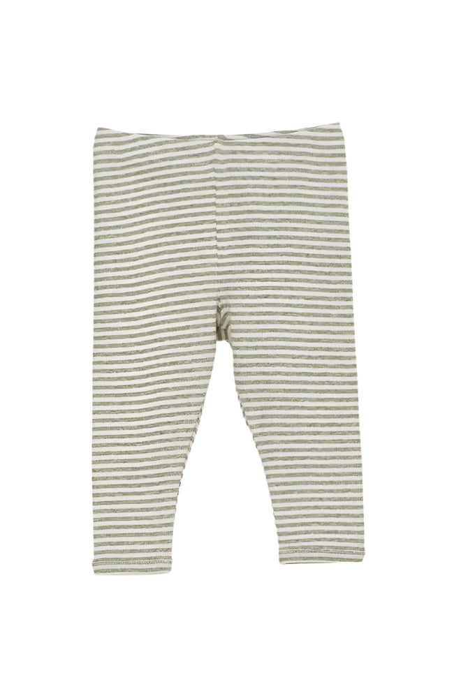 Baby Leggings Stripe - Sage/Ecru Serendipity Organics Leggings