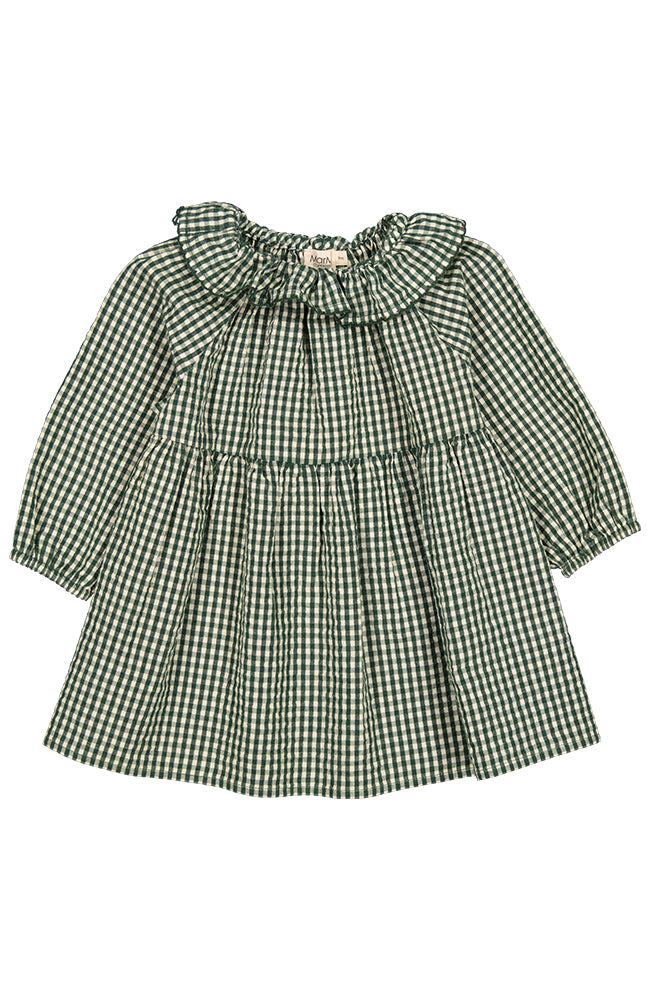 Dawson Seersucker Dress - Green Check MarMar Copenhagen Klänning