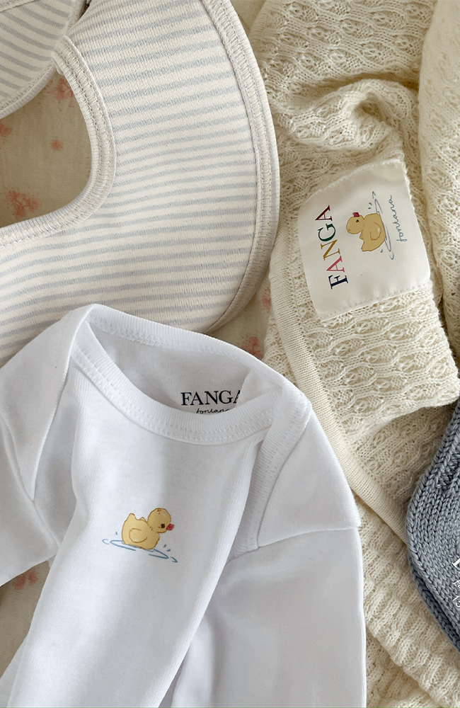 2 Pack Fio Bibs - Blue Mix Fanga Fontana bibs