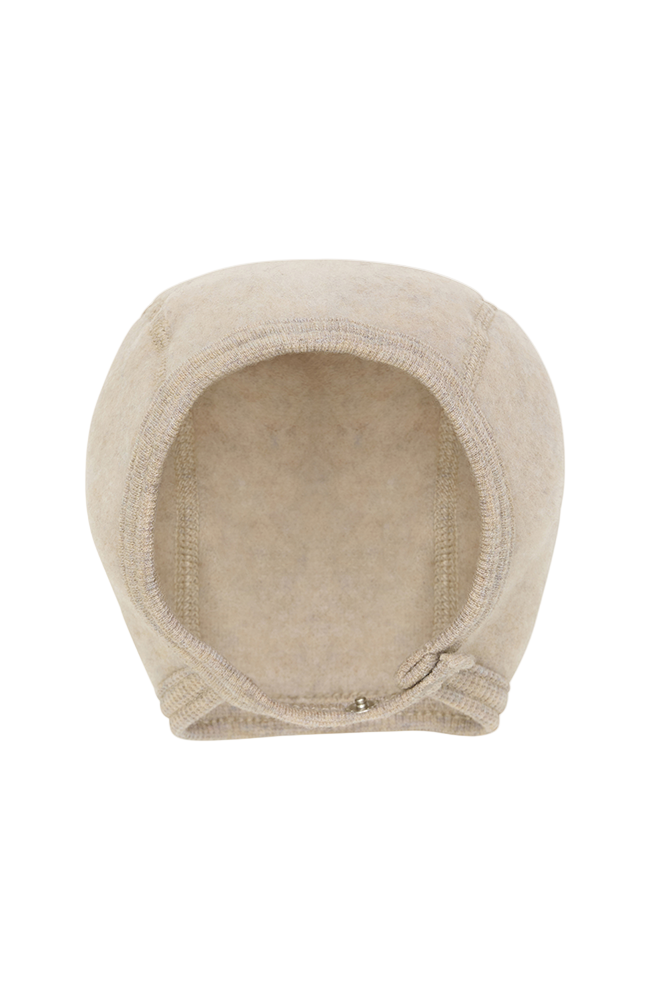 Bonnet Ears Alpaca Wool Knit - Off White 