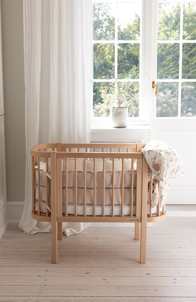Sebra Bedside Crib - Wooden Edition