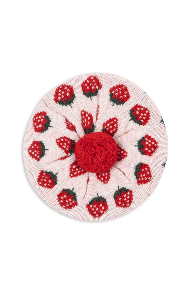 Belou Knit Beret - Strawberry