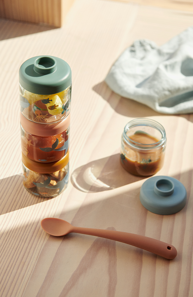 Dominique Baby Food Boxes 4-Pack - All together/Sandy