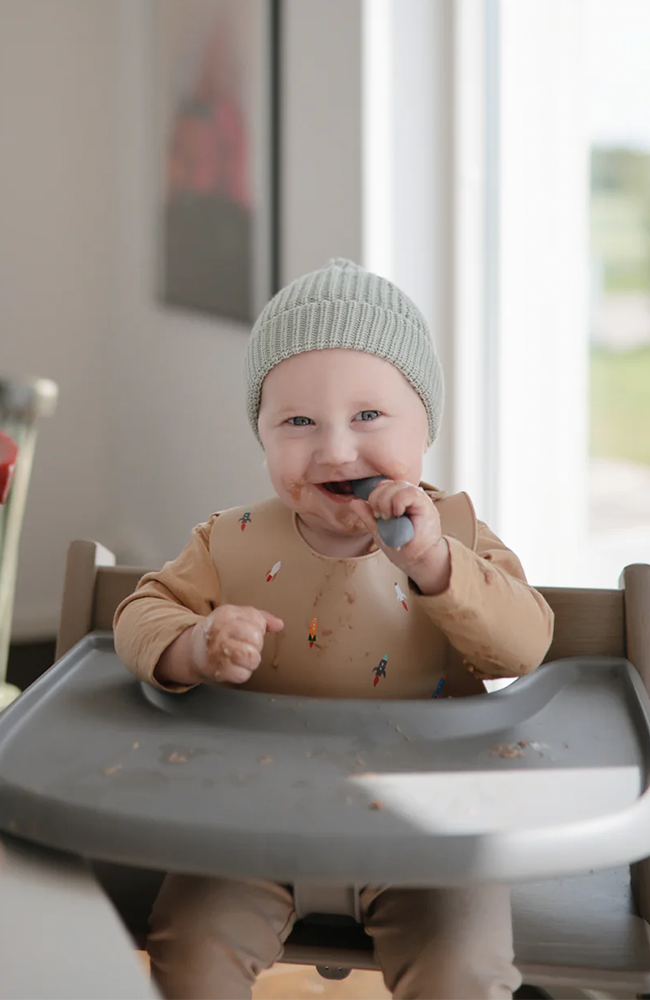 Silicone Toddler Starter Spoons - Tradewinds/Shifting Sand